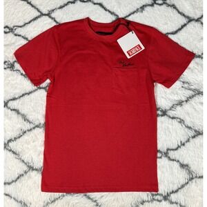 REASON Scarface Tony Montana Pocket Tee Shirt Red Men's Size S *NEW*‎ RARE